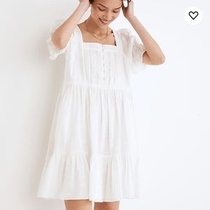 Madewell Puff Sleeve Drawstring Mini Dress Size 6